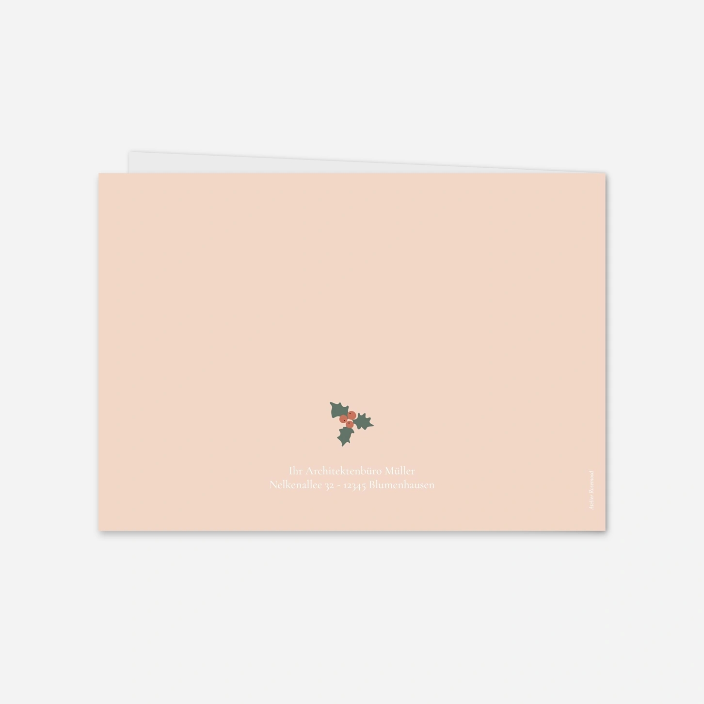 Geschäftliche Weihnachtskarte Cottages