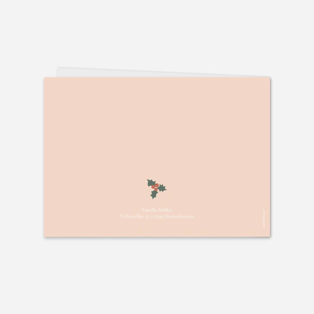 Weihnachtskarte Cottages