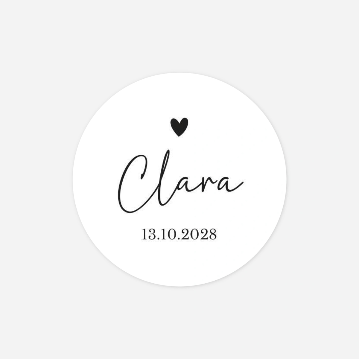 Aufkleber (Gastgeschenk) Da bist du