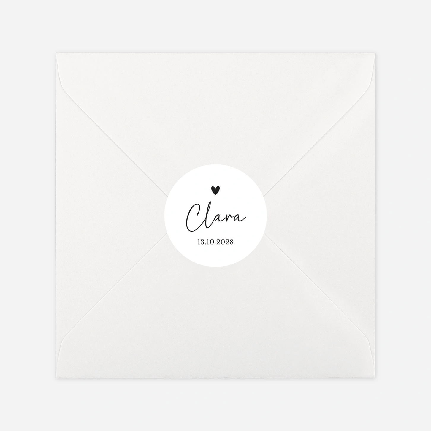 Aufkleber (Gastgeschenk) Da bist du