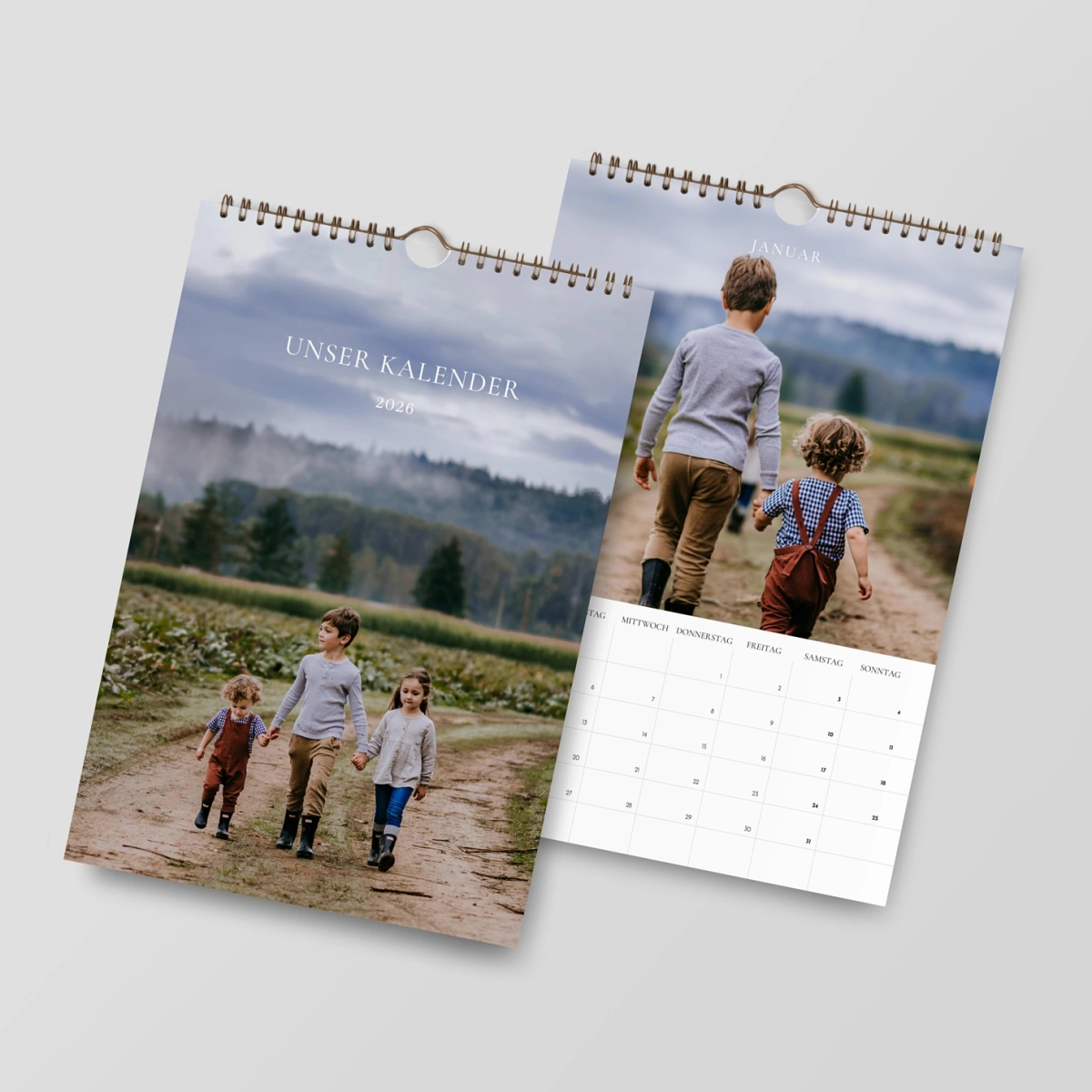 Wandkalender personalisierbare Felder Durch die Zeit