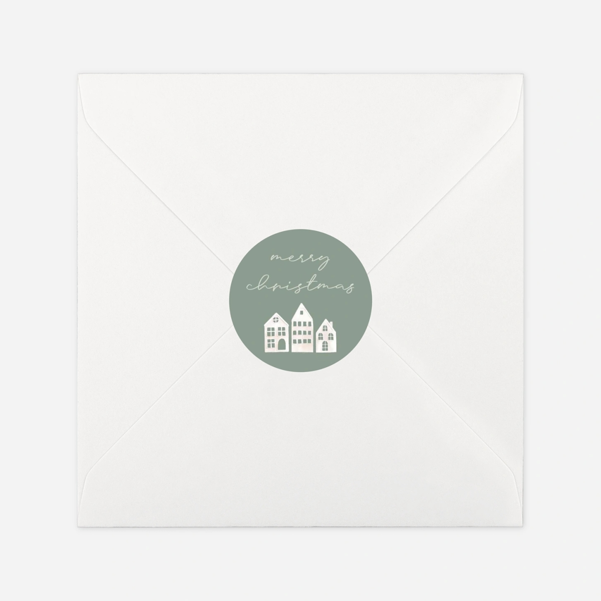 Geschenkaufkleber Weihnachten Dorfzauber