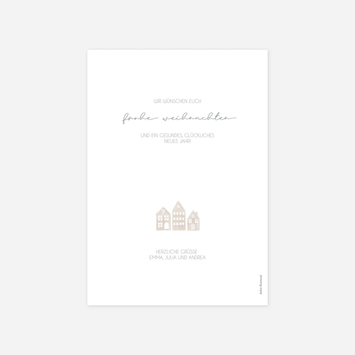 Weihnachtskarte Dorfzauber