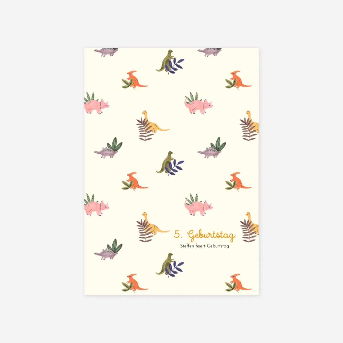 Kindergeburtstagseinladung Dino