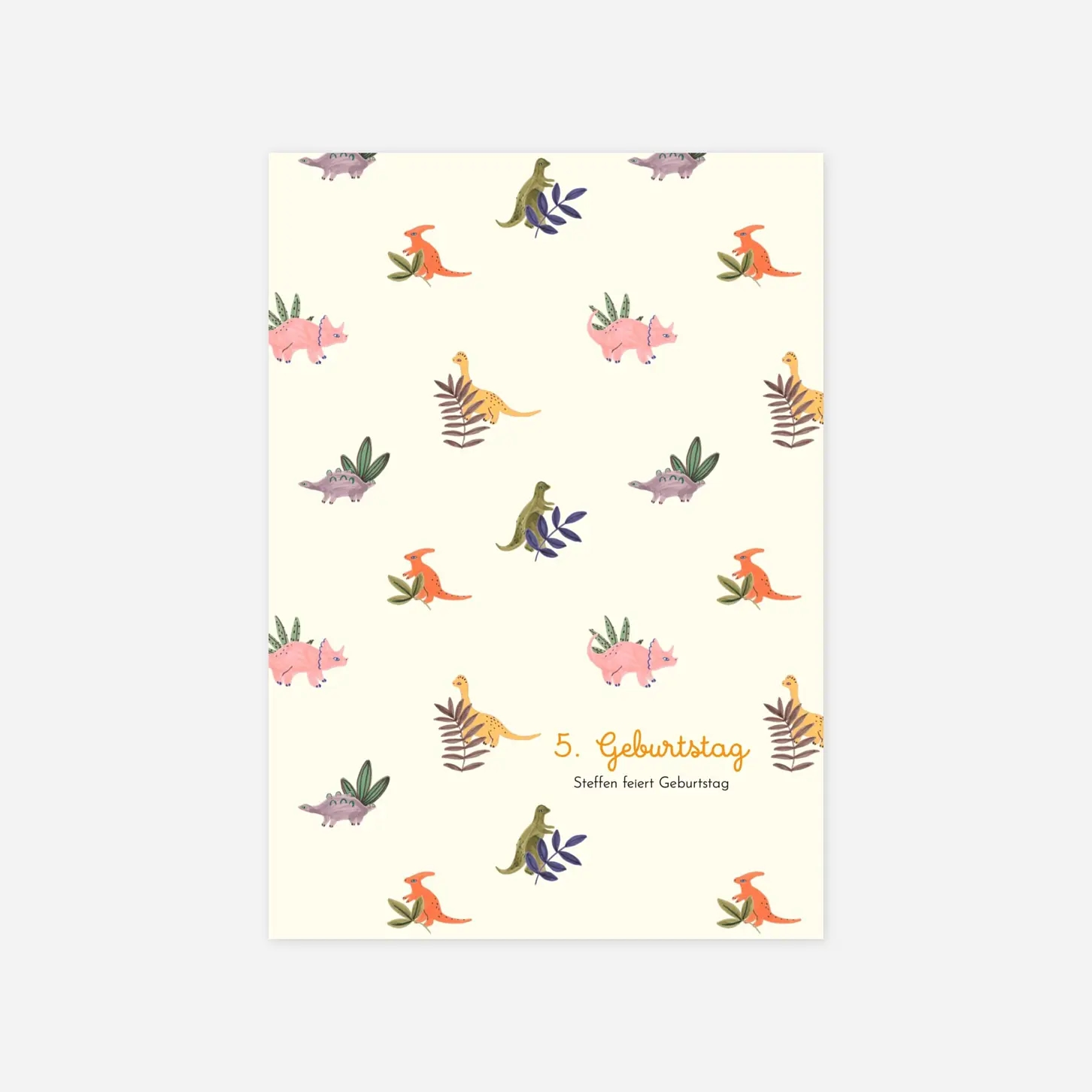 Kindergeburtstagseinladung Dino