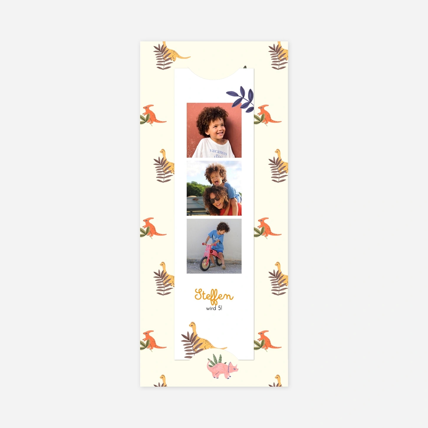 Kindergeburtstagseinladung Dino