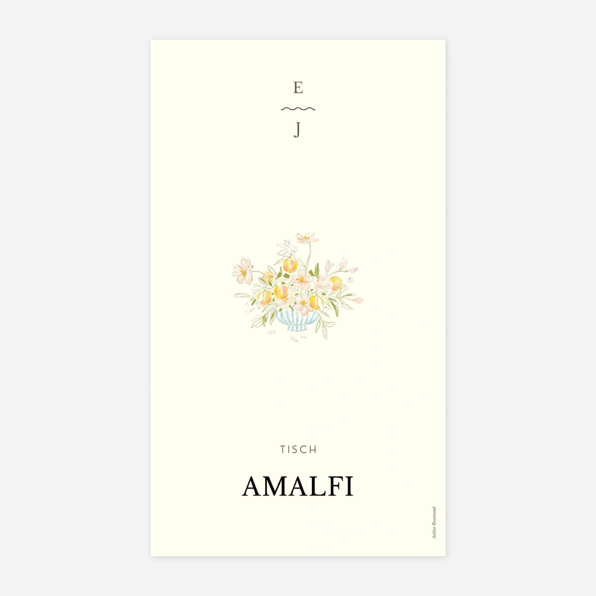 Tischnummer Dolce Amore