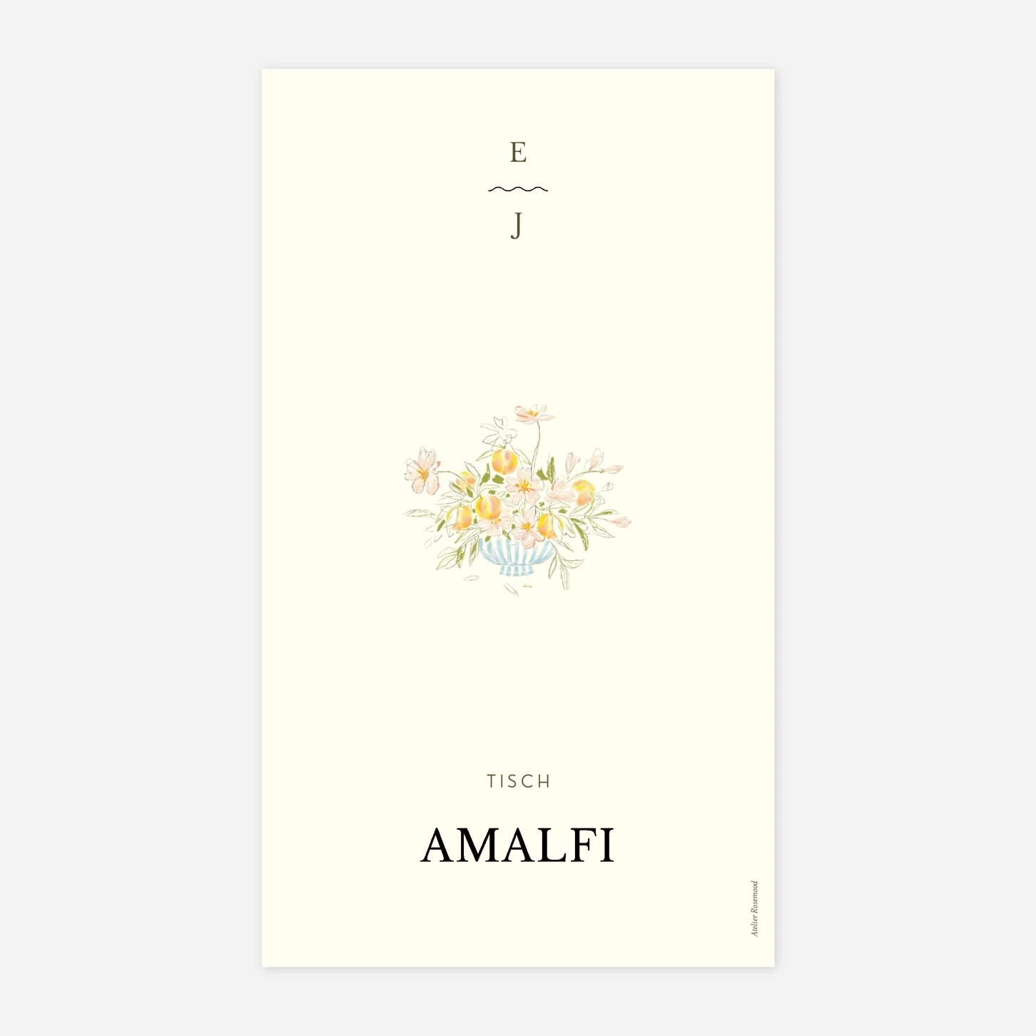 Tischnummer Dolce Amore