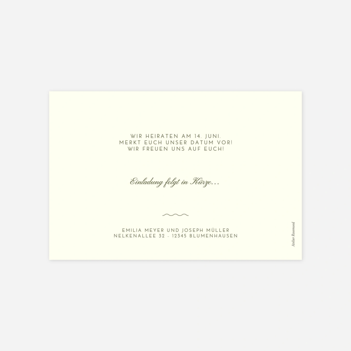 Save-the-Date Karte Dolce Amore