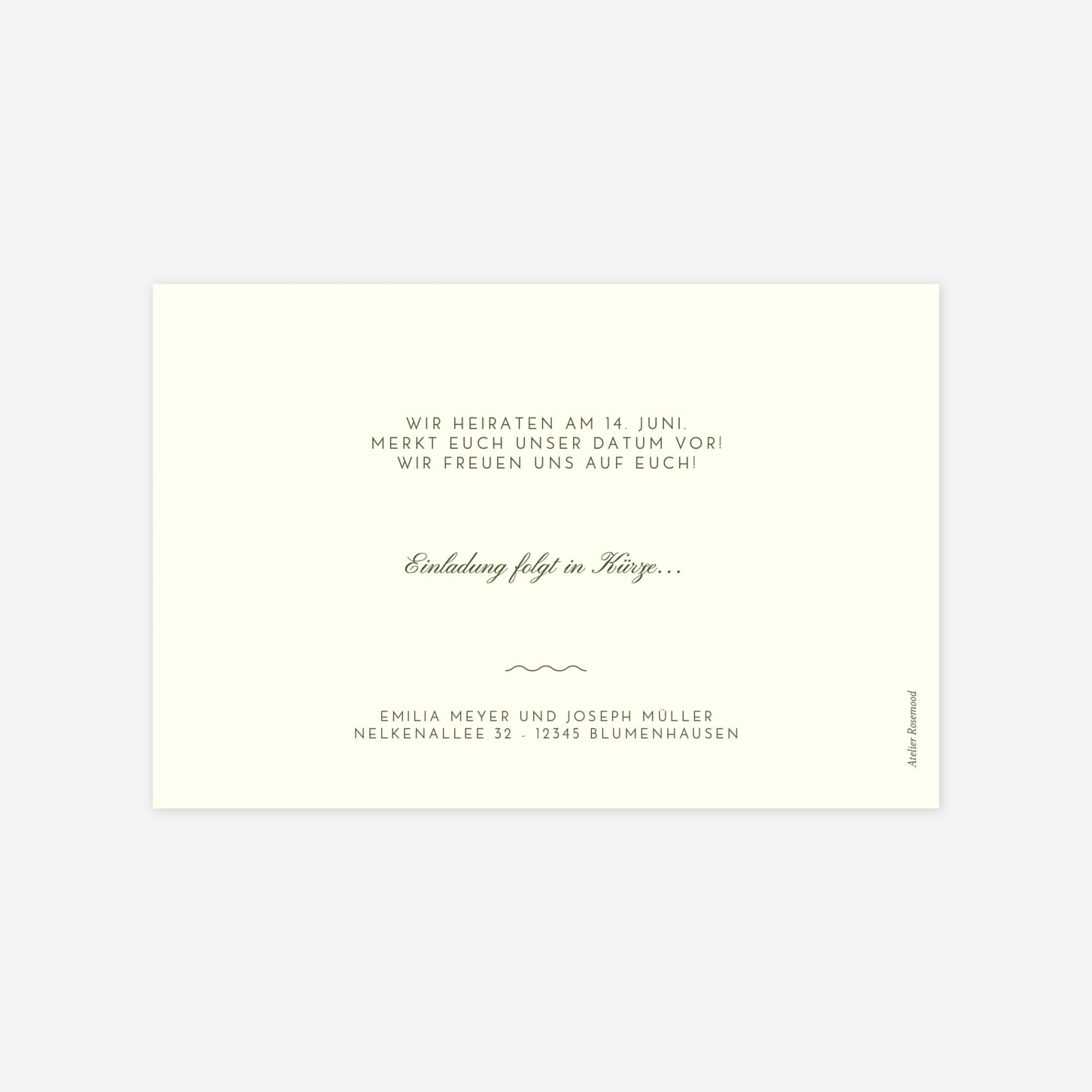 Save-the-Date Karte Dolce Amore