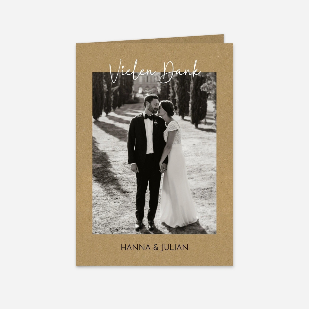 Dankeskarte Hochzeit Doodles