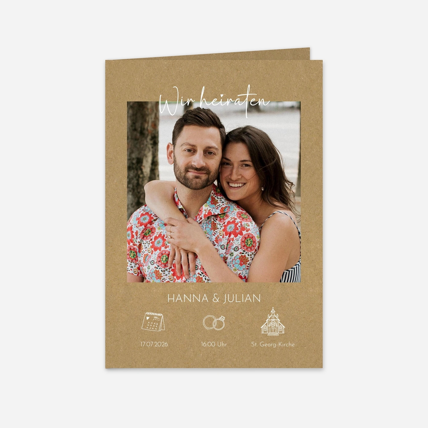 Hochzeitseinladung Doodles