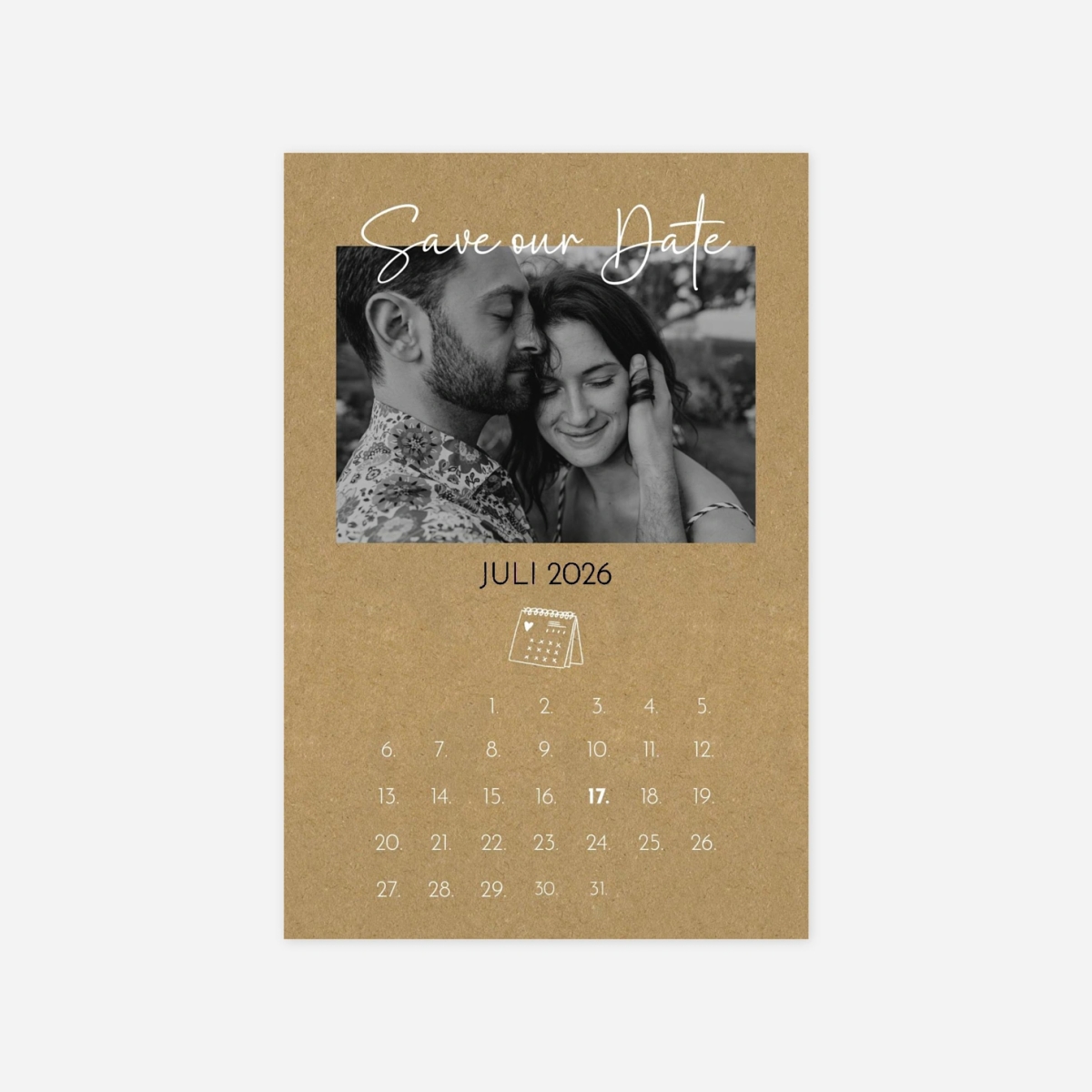 Save-the-Date Karte Doodles