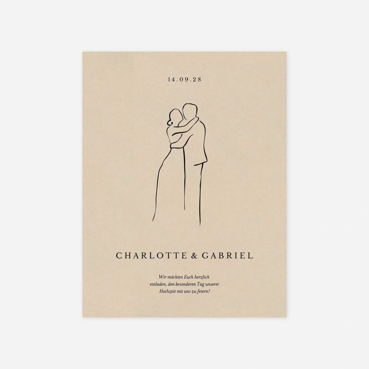 Hochzeitseinladung Ewiges Band