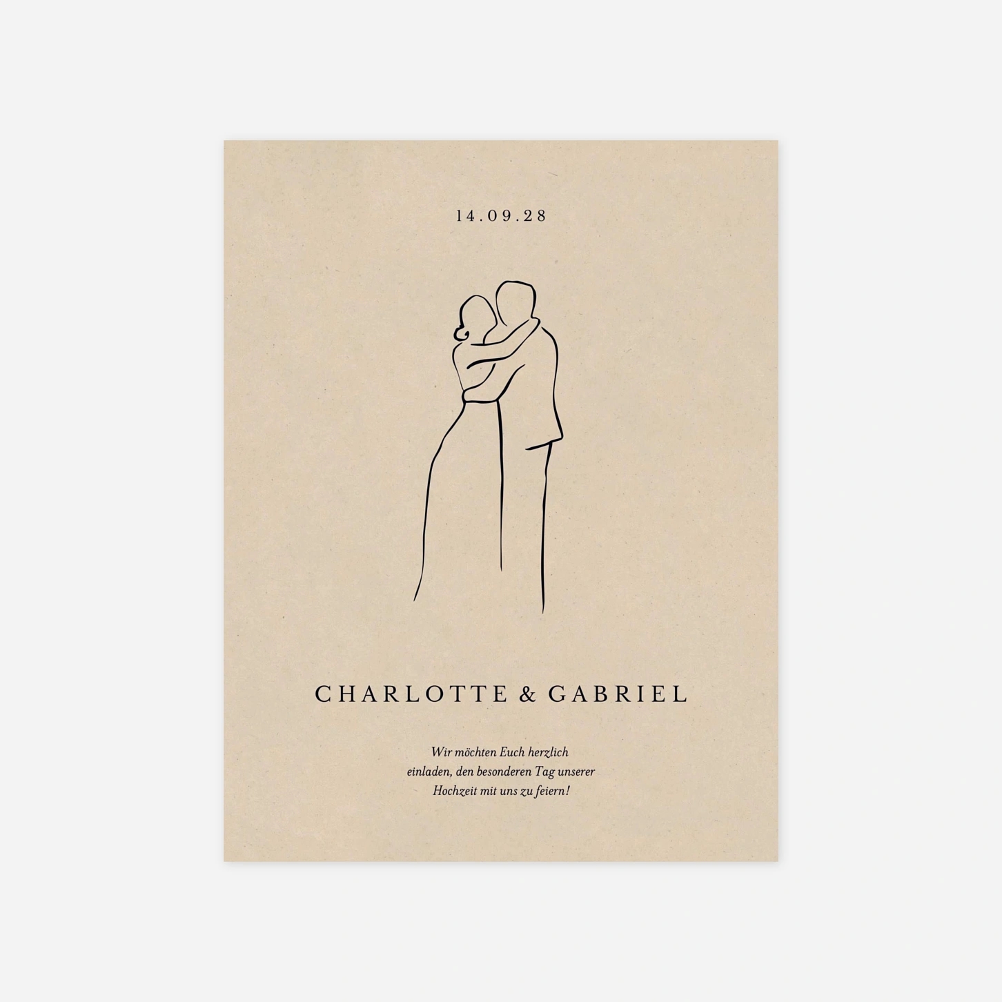 Hochzeitseinladung Ewiges Band