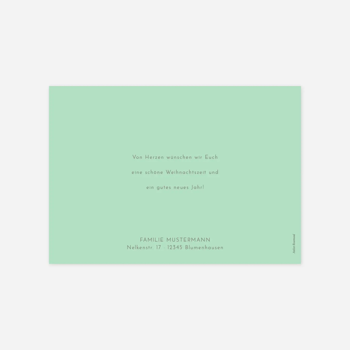 Weihnachtskarte Edle Funken