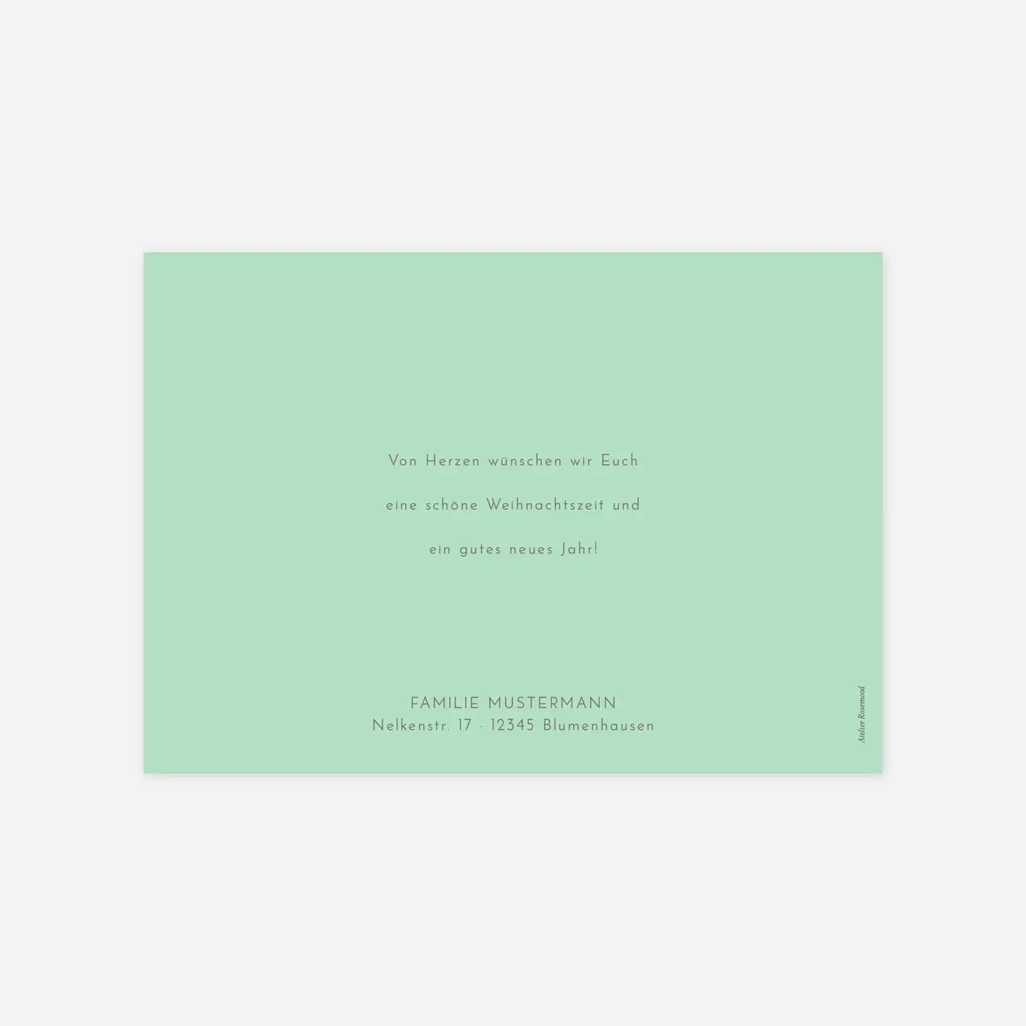 Weihnachtskarte Edle Funken