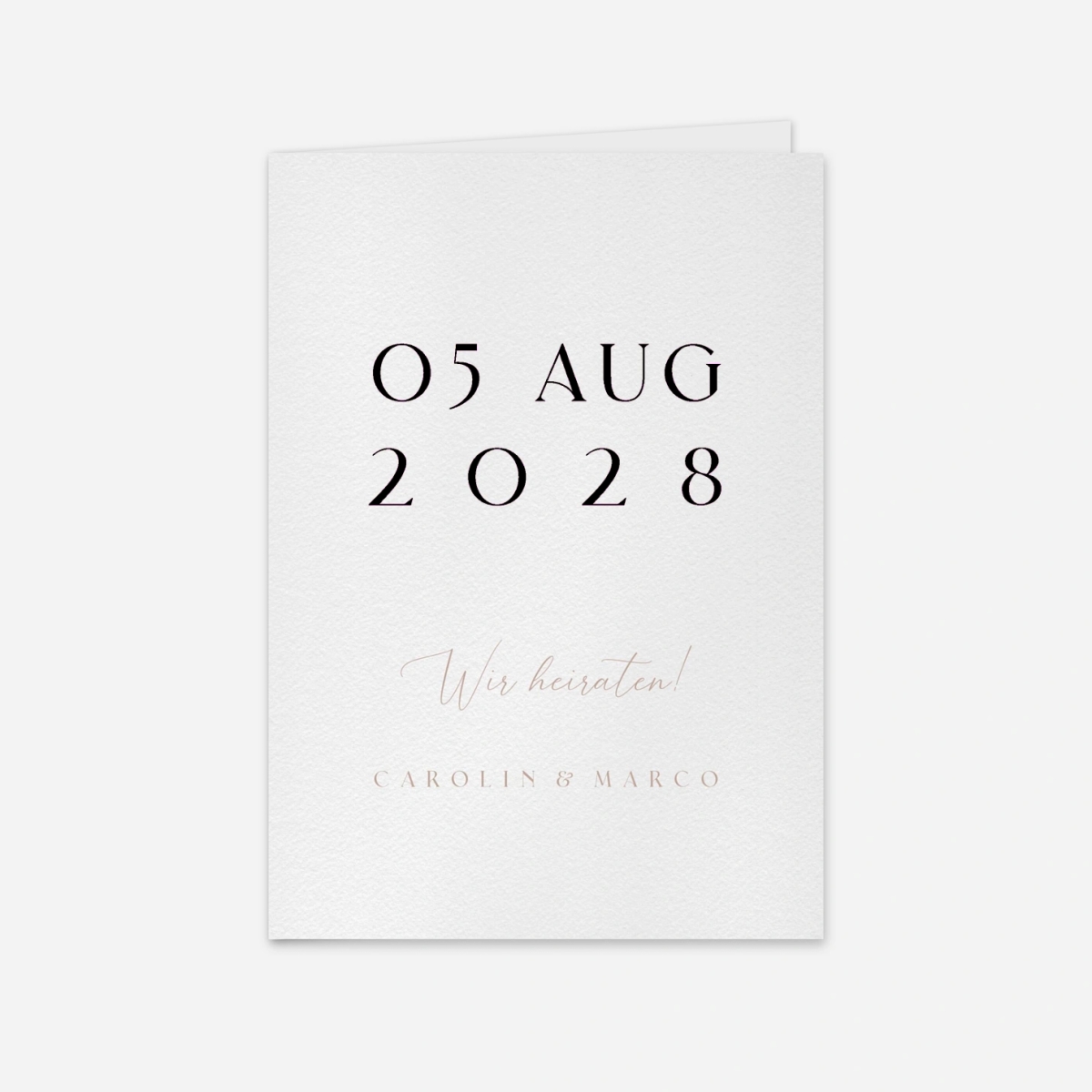 Hochzeitseinladung Endlich Wir