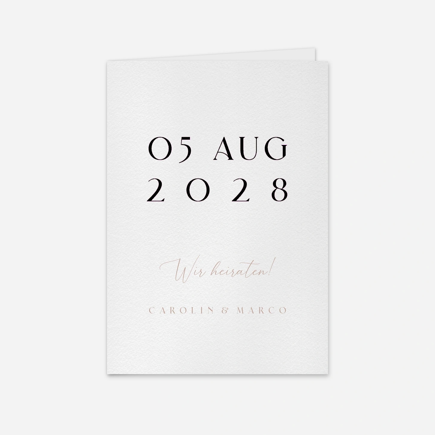 Hochzeitseinladung Endlich Wir