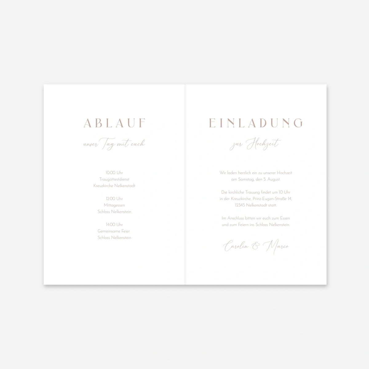 Hochzeitseinladung Endlich Wir