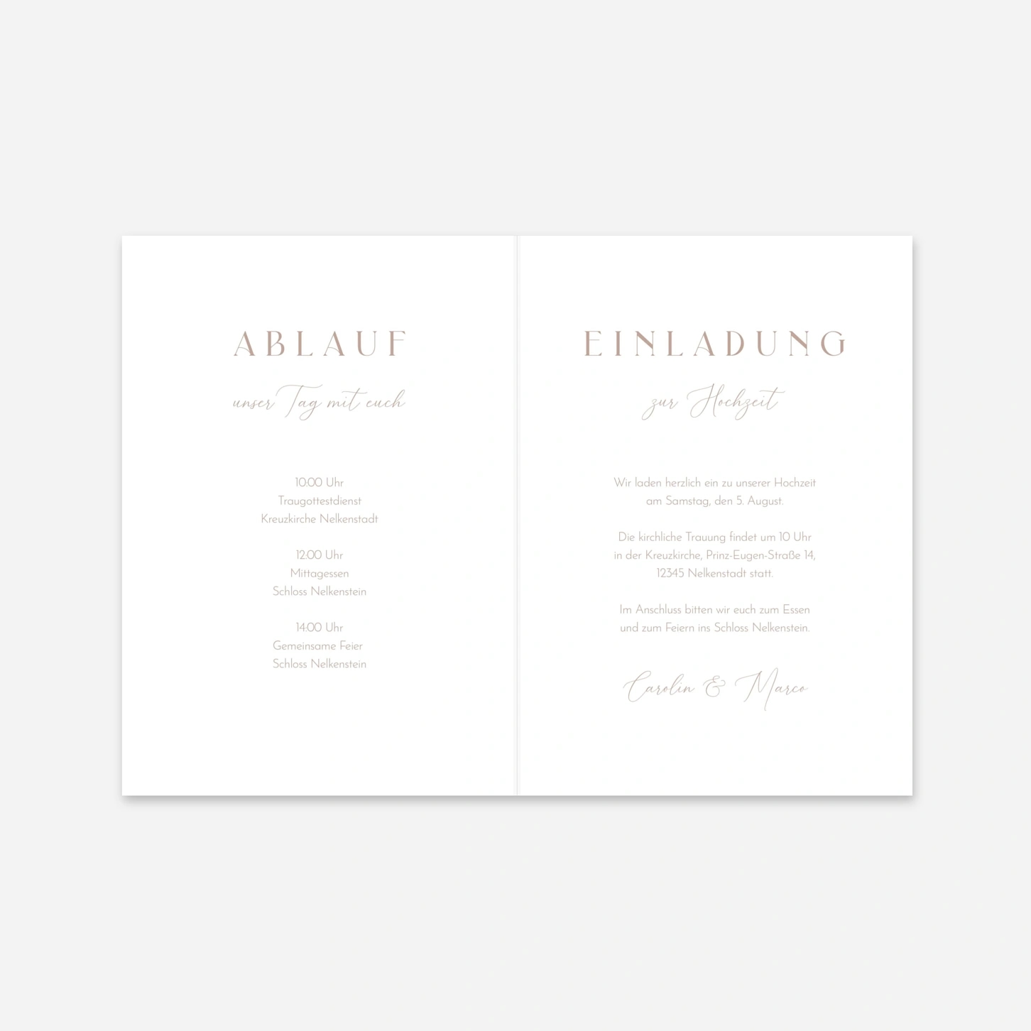 Hochzeitseinladung Endlich Wir