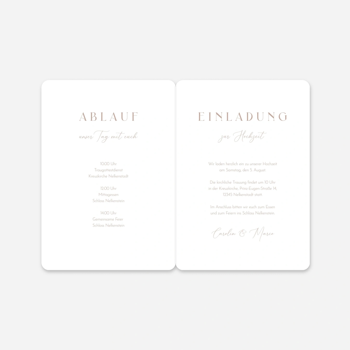 Hochzeitseinladung Endlich Wir