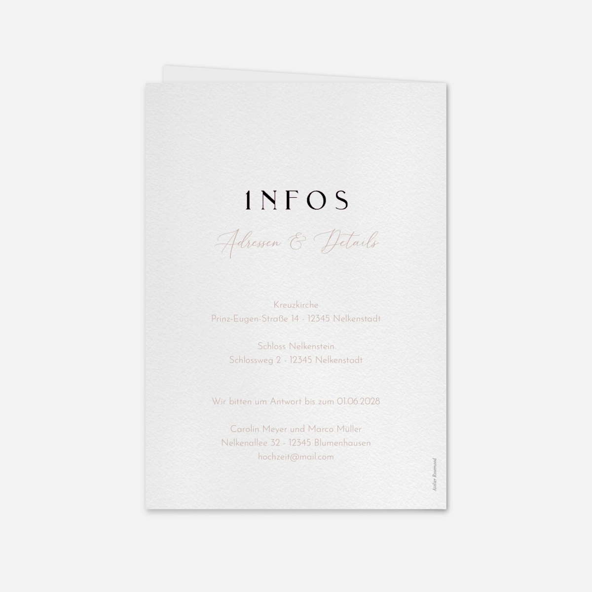 Hochzeitseinladung Endlich Wir