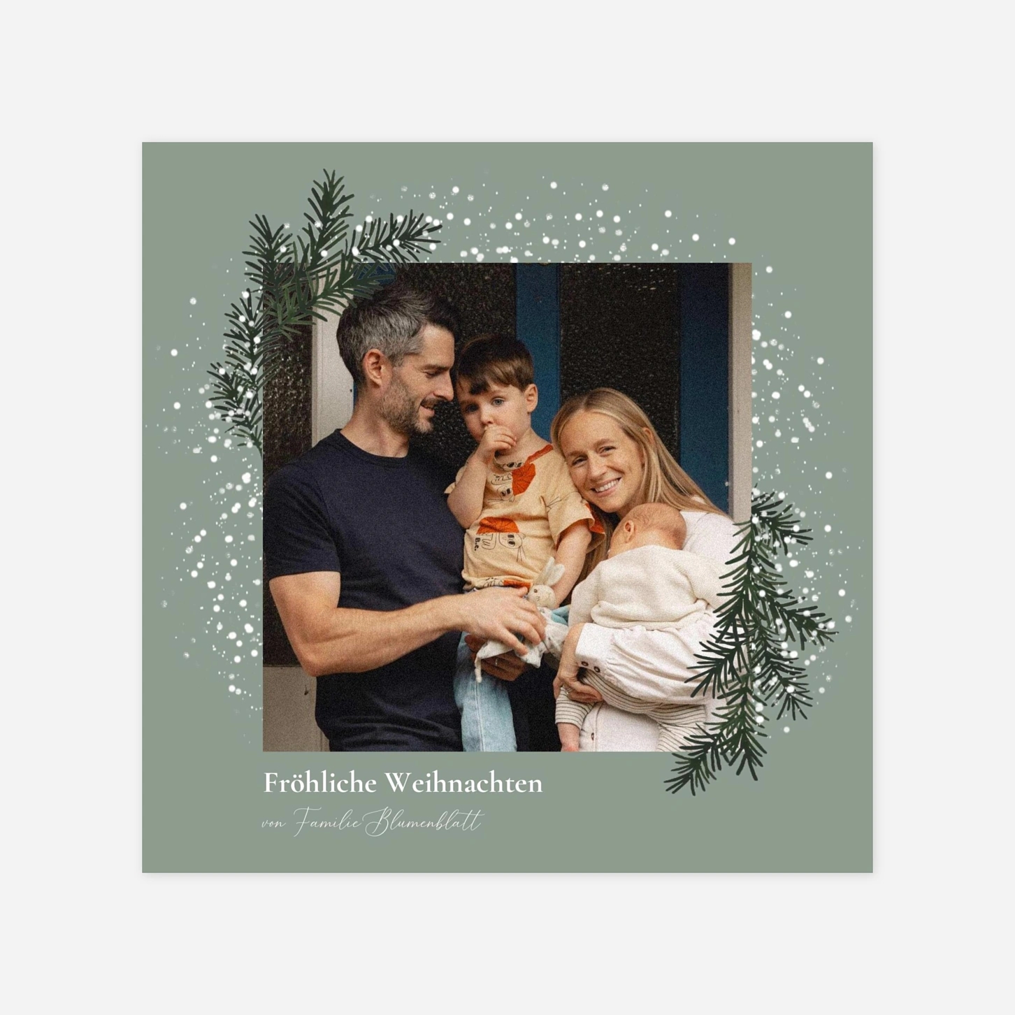 Weihnachtskarte Elegant Greetings