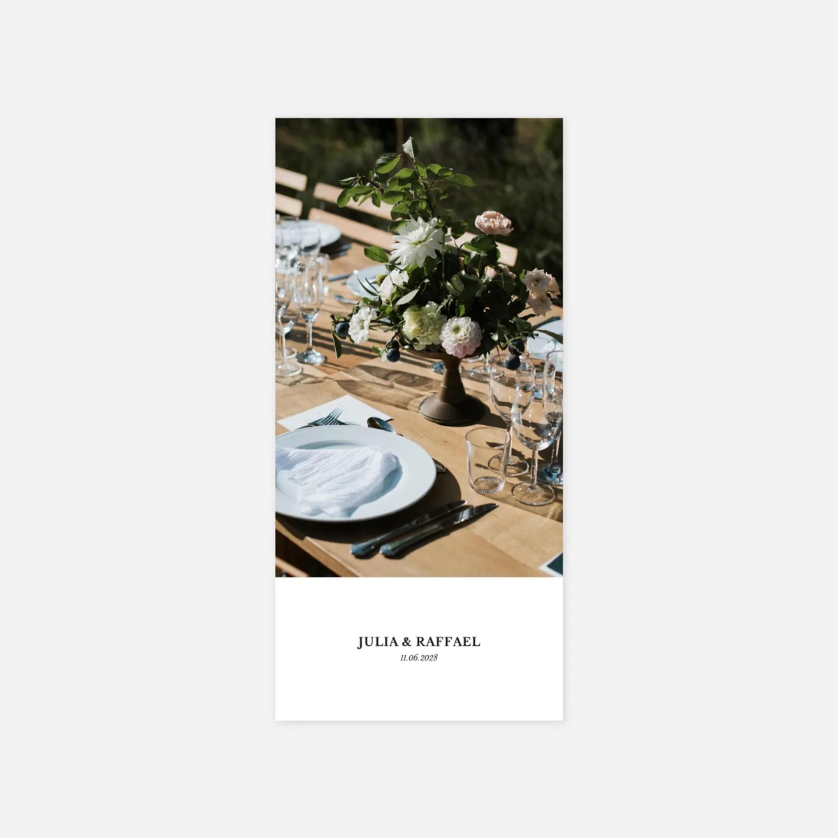 Menükarte Hochzeit Einzigartig