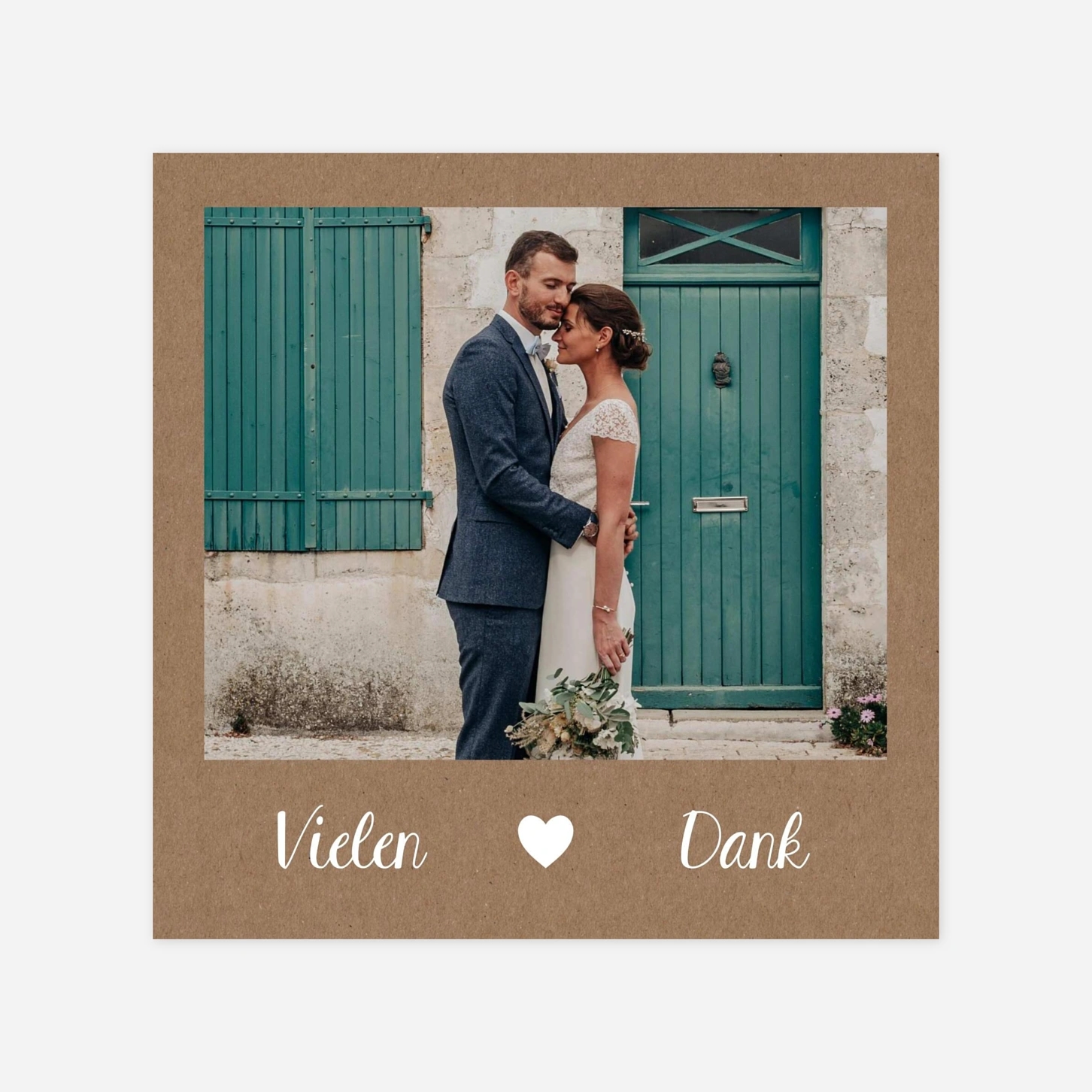 Dankeskarte Hochzeit Boho-Eleganz