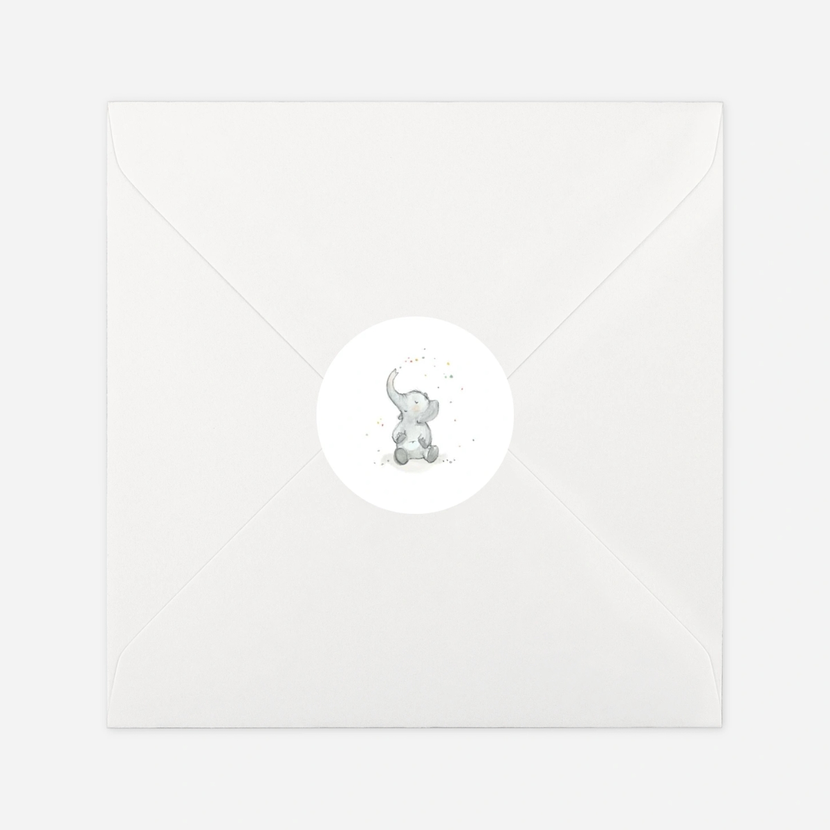 Aufkleber (Gastgeschenk) Elefanten