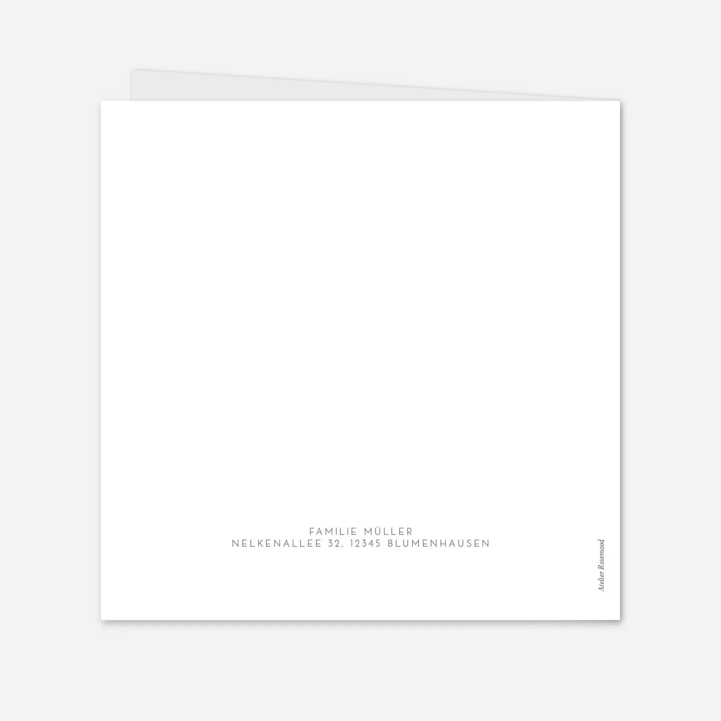 Geburtskarte Elegant 4 Fotos