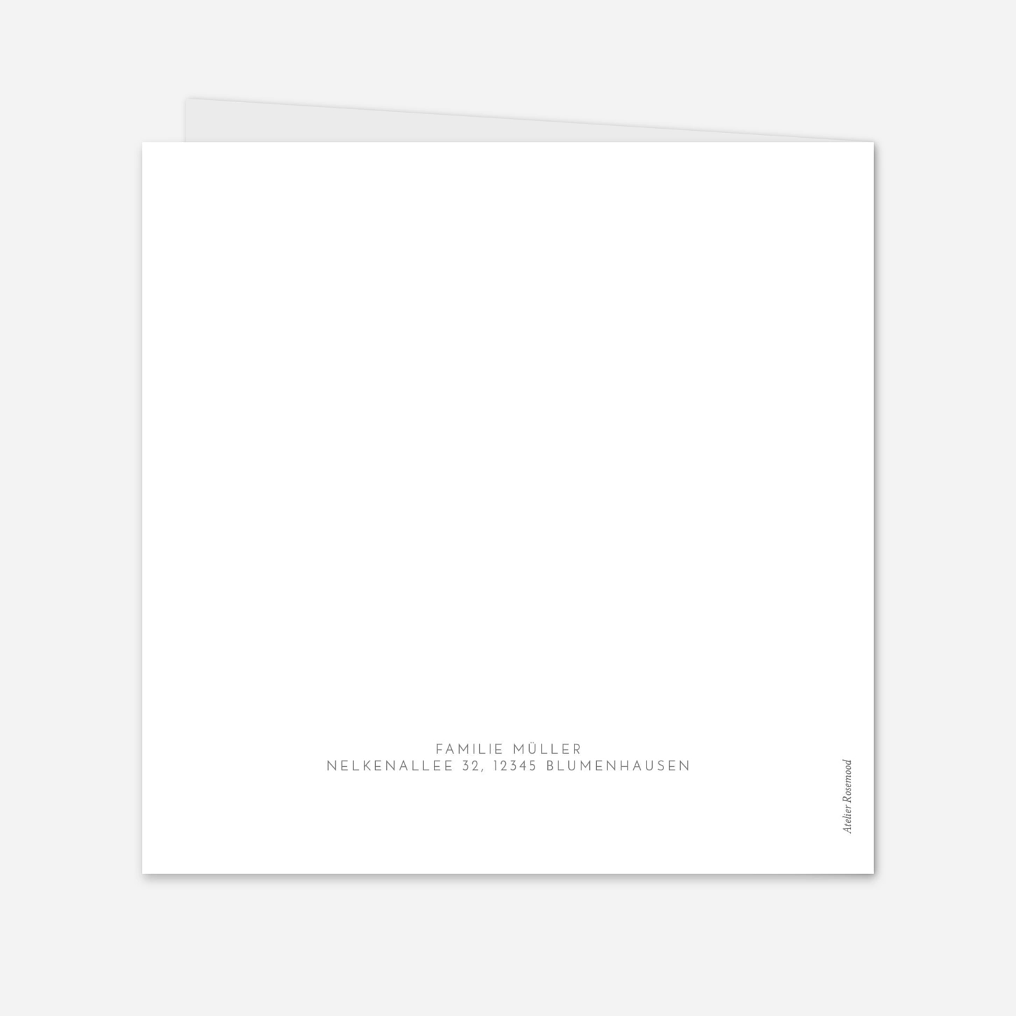 Geburtskarte Elegant 4 Fotos