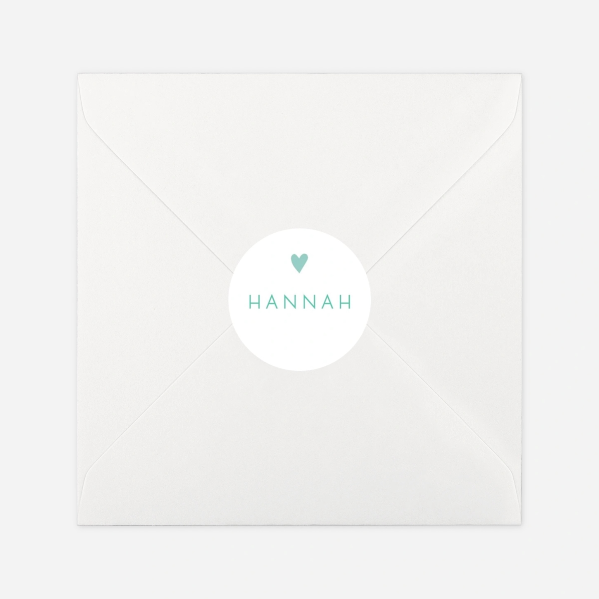 Aufkleber Kommunion Konfirmation Elegant Herz