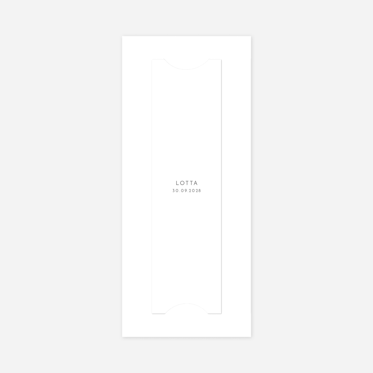 Dankeskarte Geburt Elegant Herz