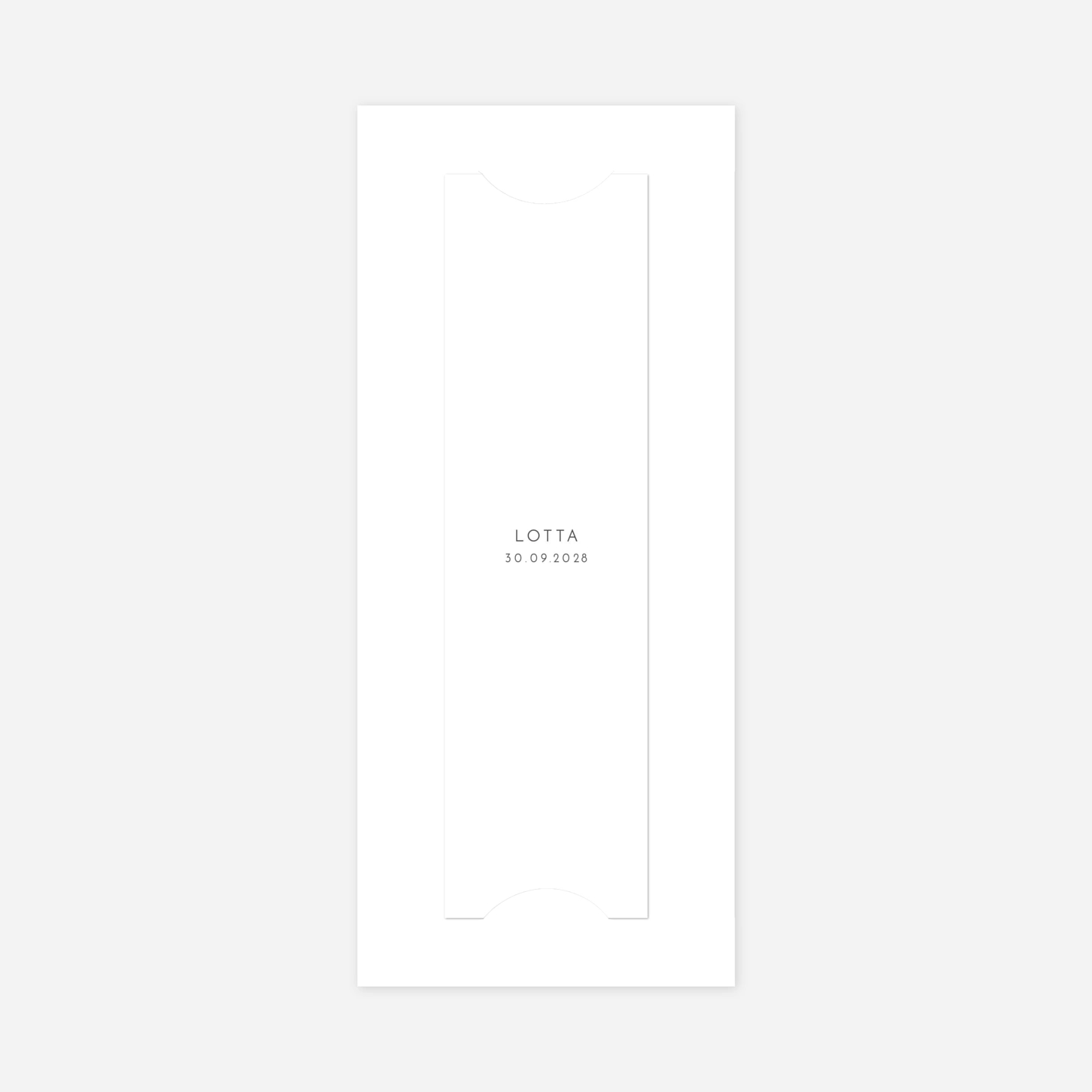 Dankeskarte Geburt Elegant Herz