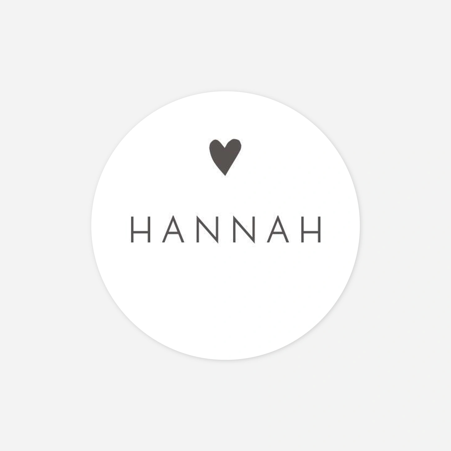 Aufkleber (Gastgeschenk) Elegant Herz