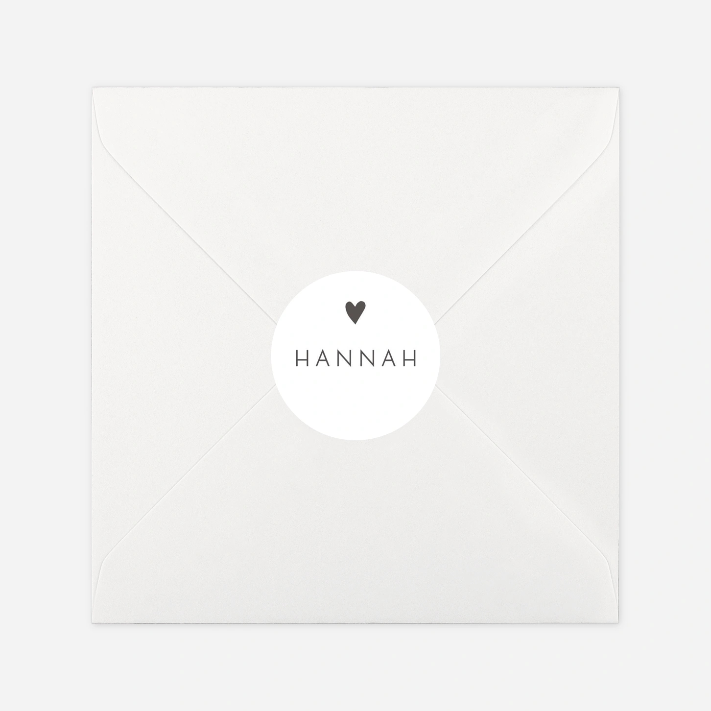 Aufkleber (Gastgeschenk) Elegant Herz