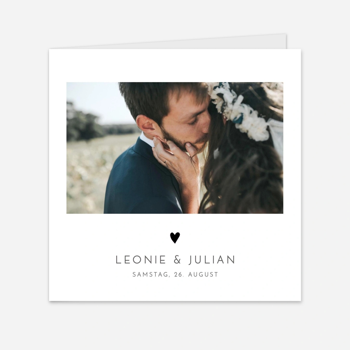 Hochzeitseinladung Elegant Herz