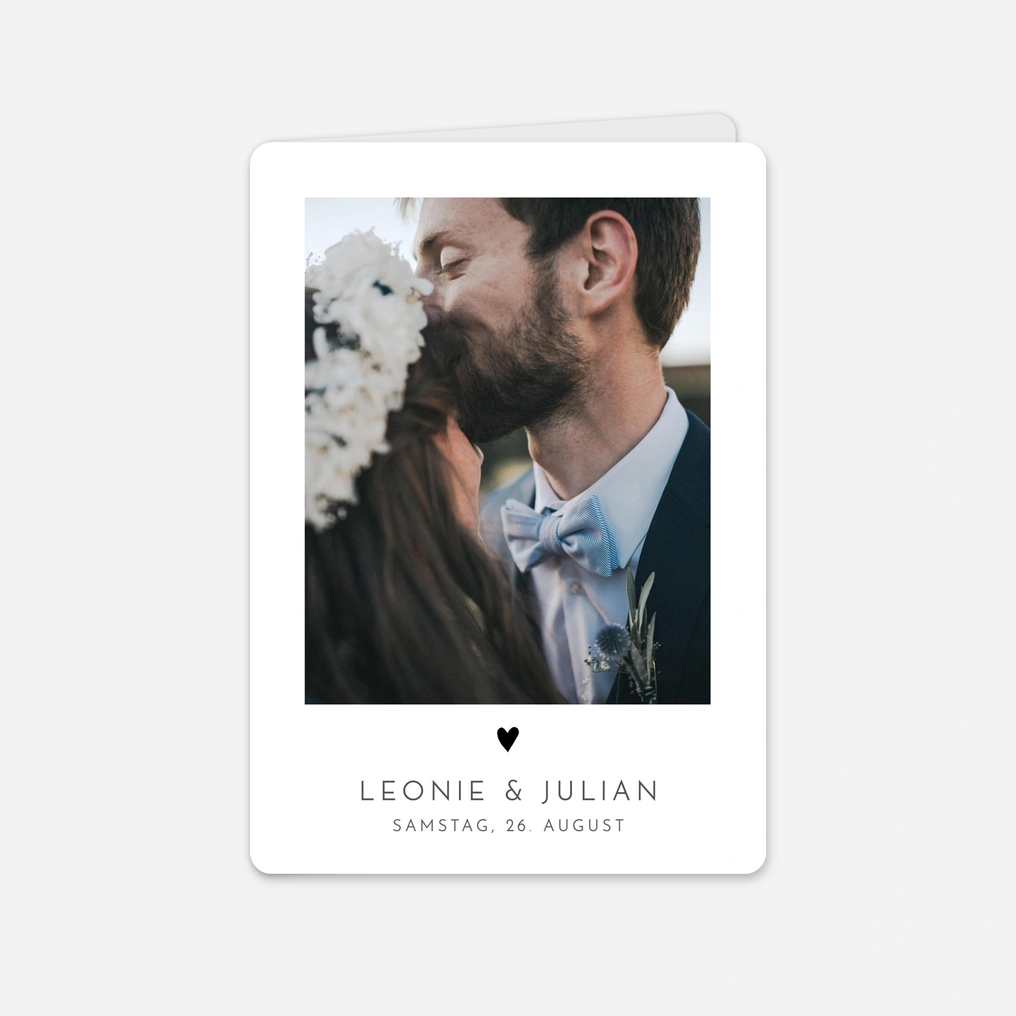 Hochzeitseinladung Elegant Herz