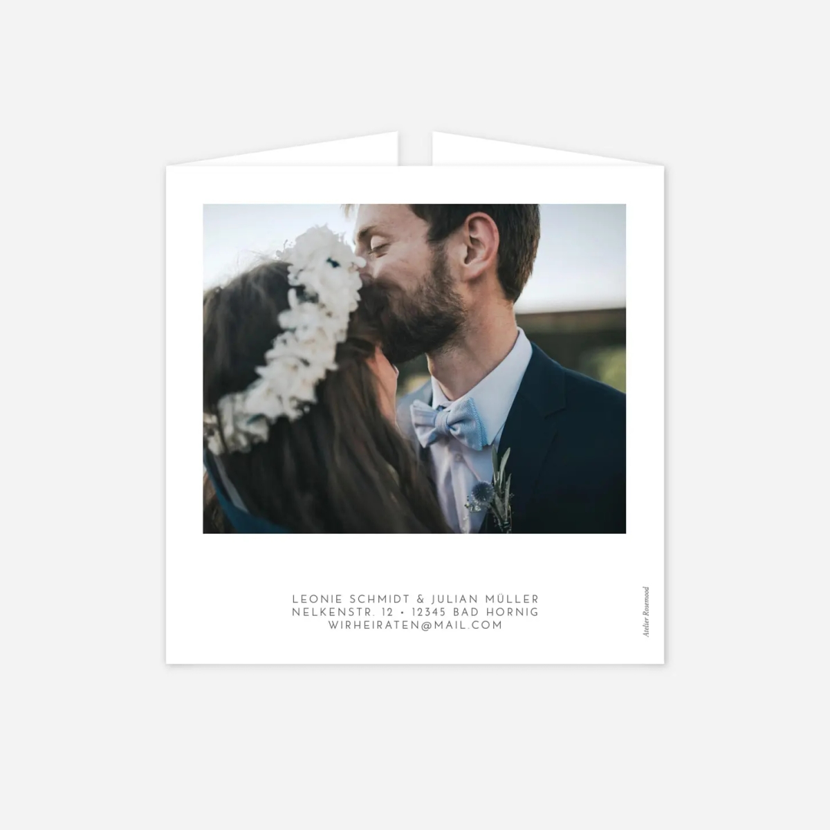 Hochzeitseinladung Elegant Herz