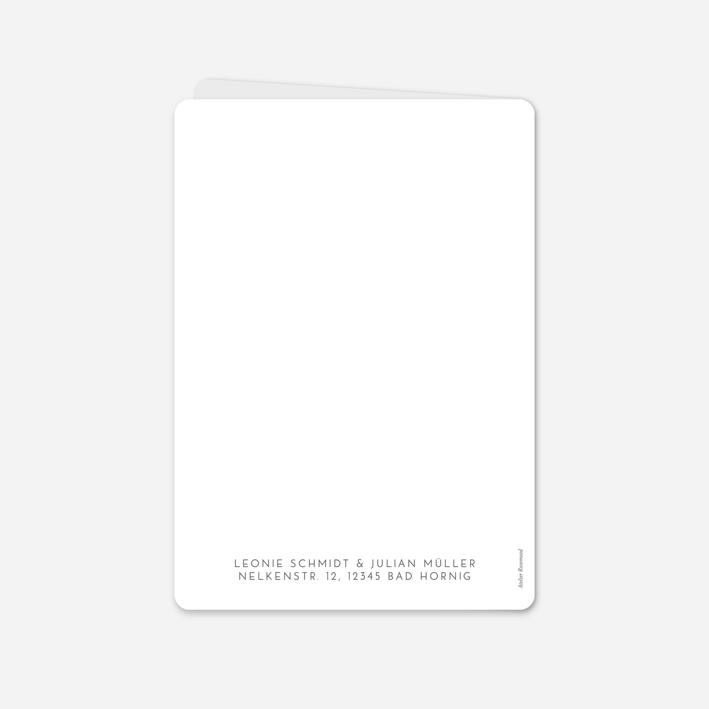 Hochzeitseinladung Elegant Herz