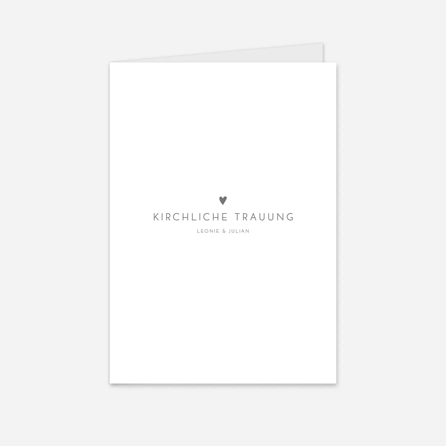 Kirchenheft Hochzeit Elegant Herz