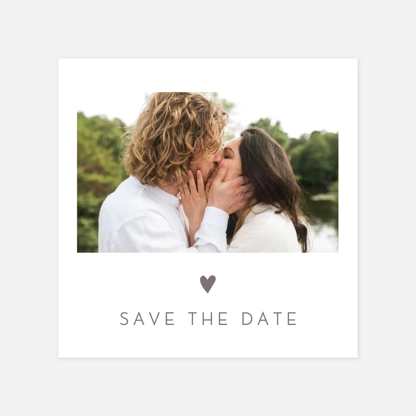 Save-the-Date Karte Elegant Herz