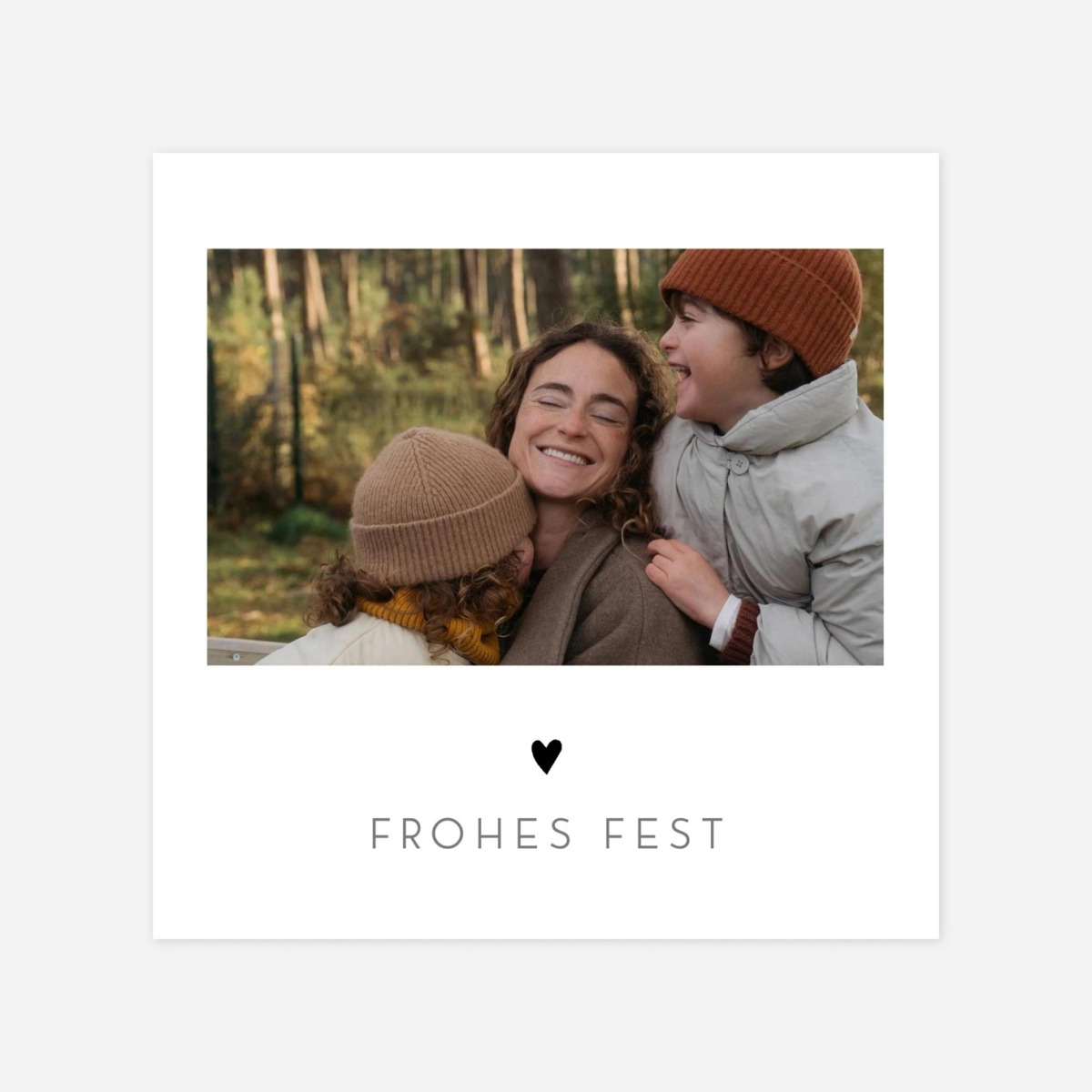 Weihnachtskarte Elegant Herz