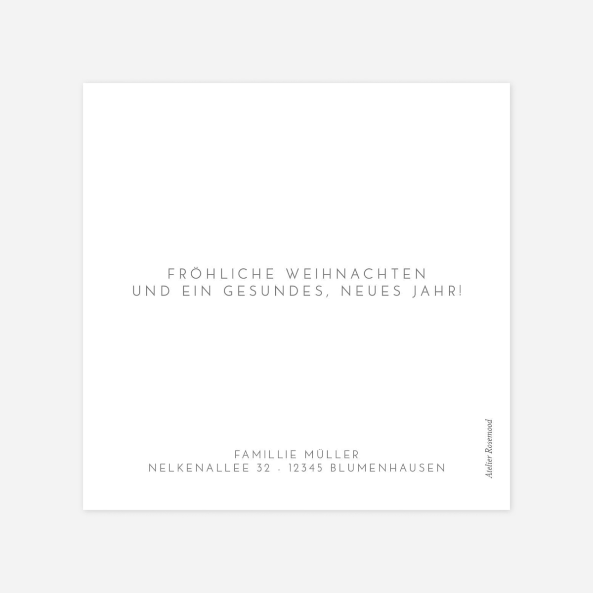 Weihnachtskarte Elegant Herz