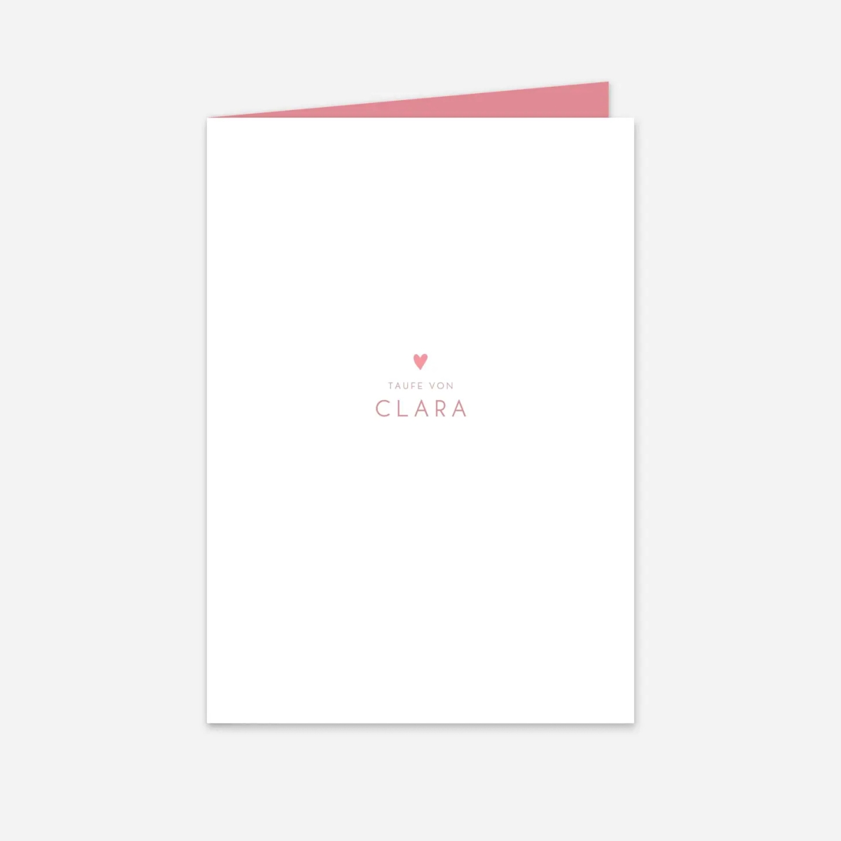 Kirchenheft Taufe Elegant Herz