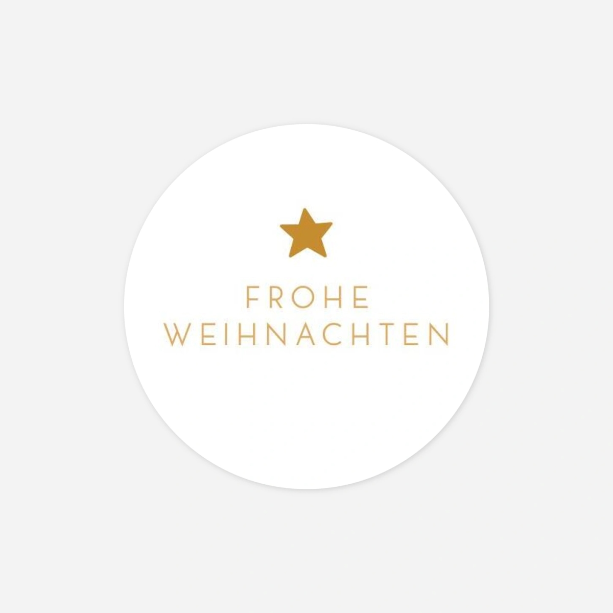 Geschenkaufkleber Weihnachten Elegant Stern