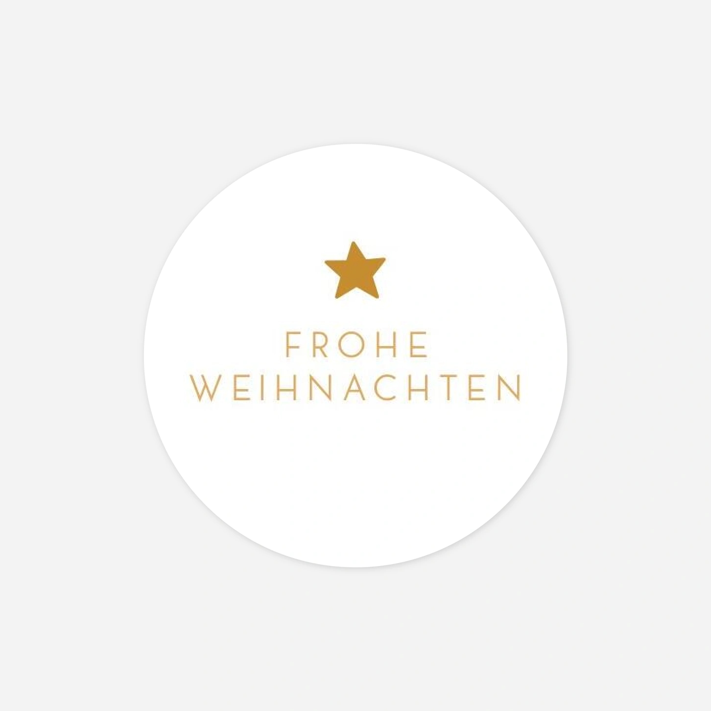 Geschenkaufkleber Weihnachten Elegant Stern