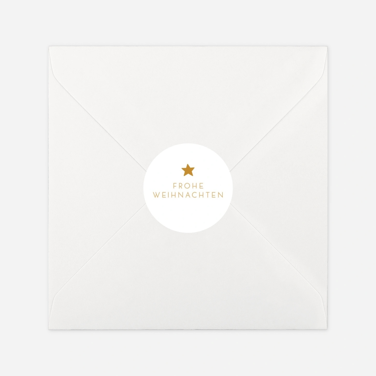 Geschenkaufkleber Weihnachten Elegant Stern